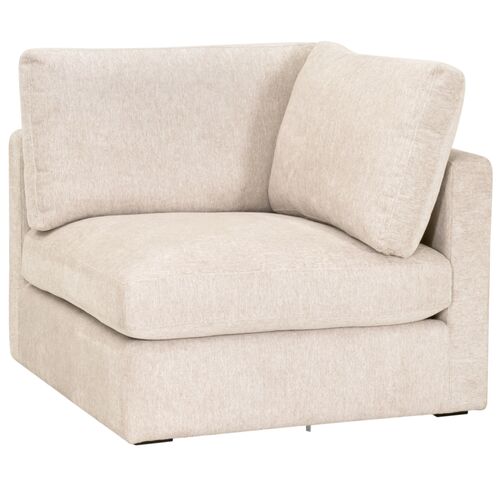 Dalton Modular Corner Chair, LiveSmart Halifax Ivory