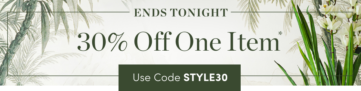 30 Percent Off One Item