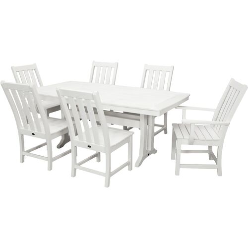 Goodwin Outdoor 7-Pc Dining Set, White~P77651128