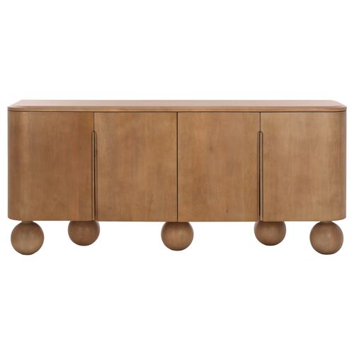 Leyra 4-Door Sideboard, Natural