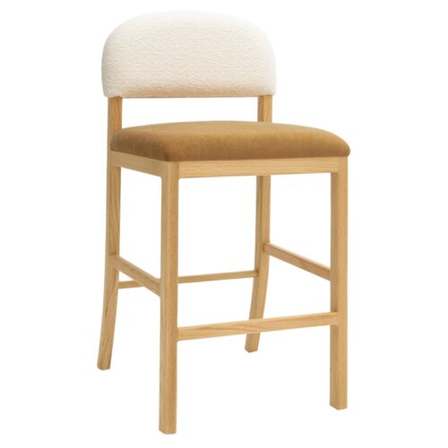 Tavric Boucle/Velvet Counter Stool