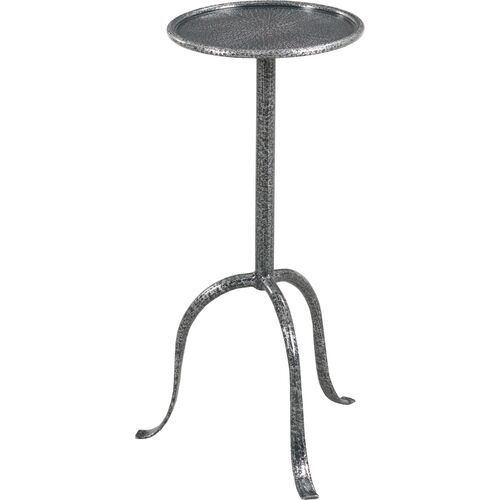 Drinker's Side Table, Hammered Steel~P111120005