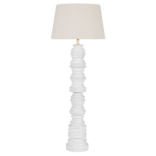 Axel Floor Lamp, Ceramic Gloss Ivory