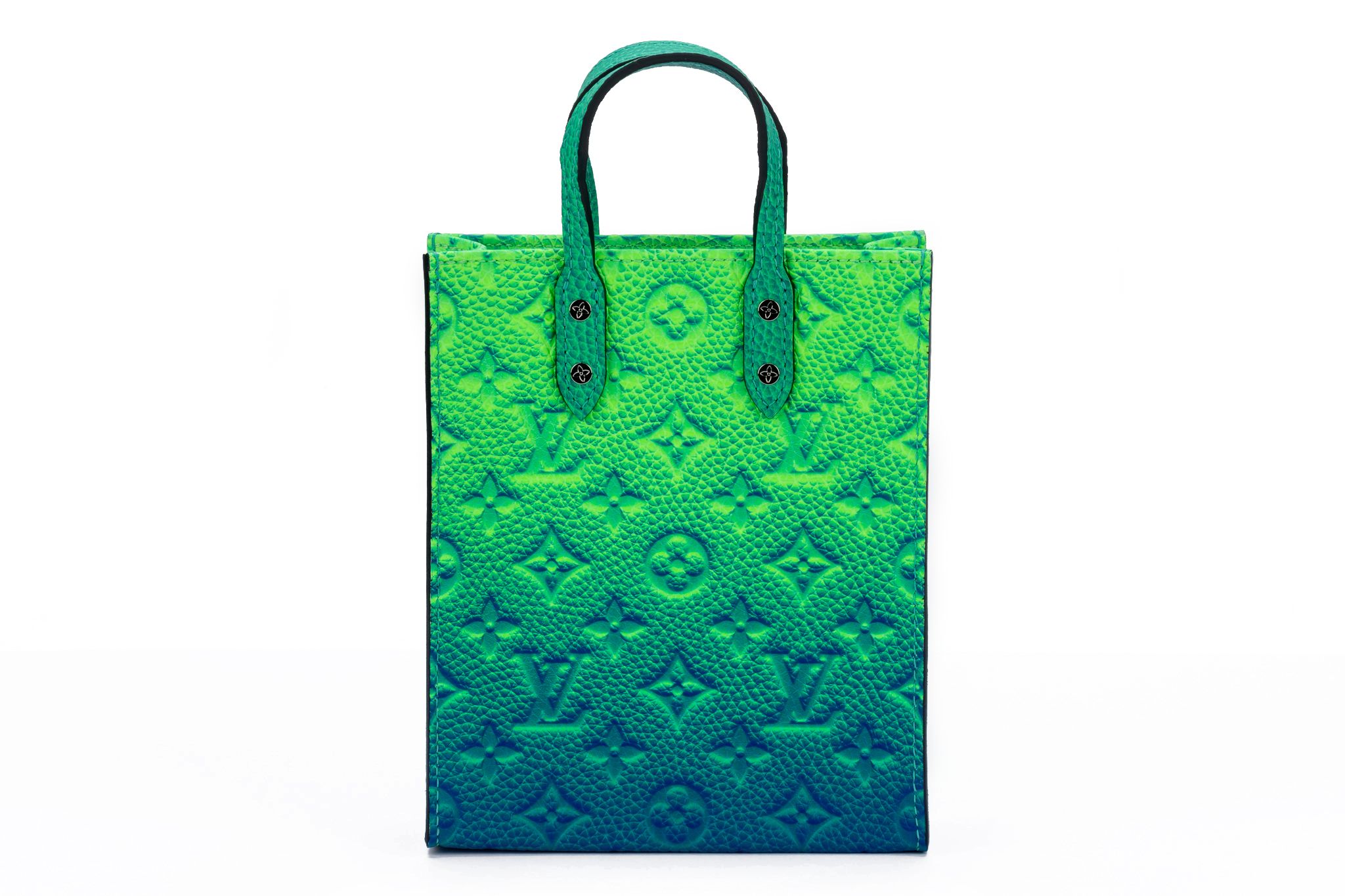 Abloh x Vuitton Green/Blue Mini Sac Plat