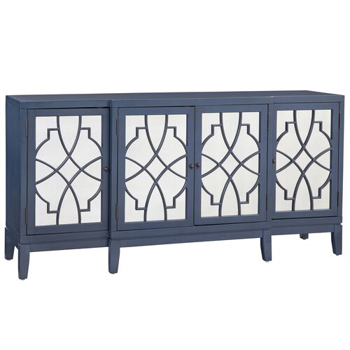 Selene Server/Sideboard, Navy/Antique Mirror