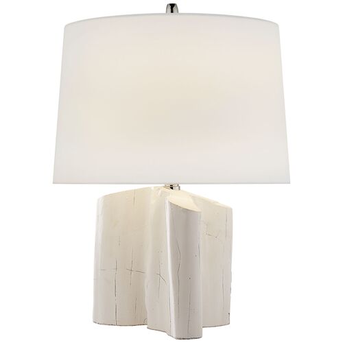 Carmel Table Lamp, Plaster White