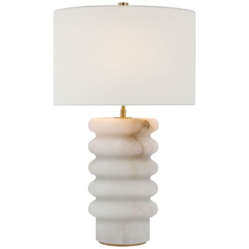 Onda Medium Table Lamp, Alabaster