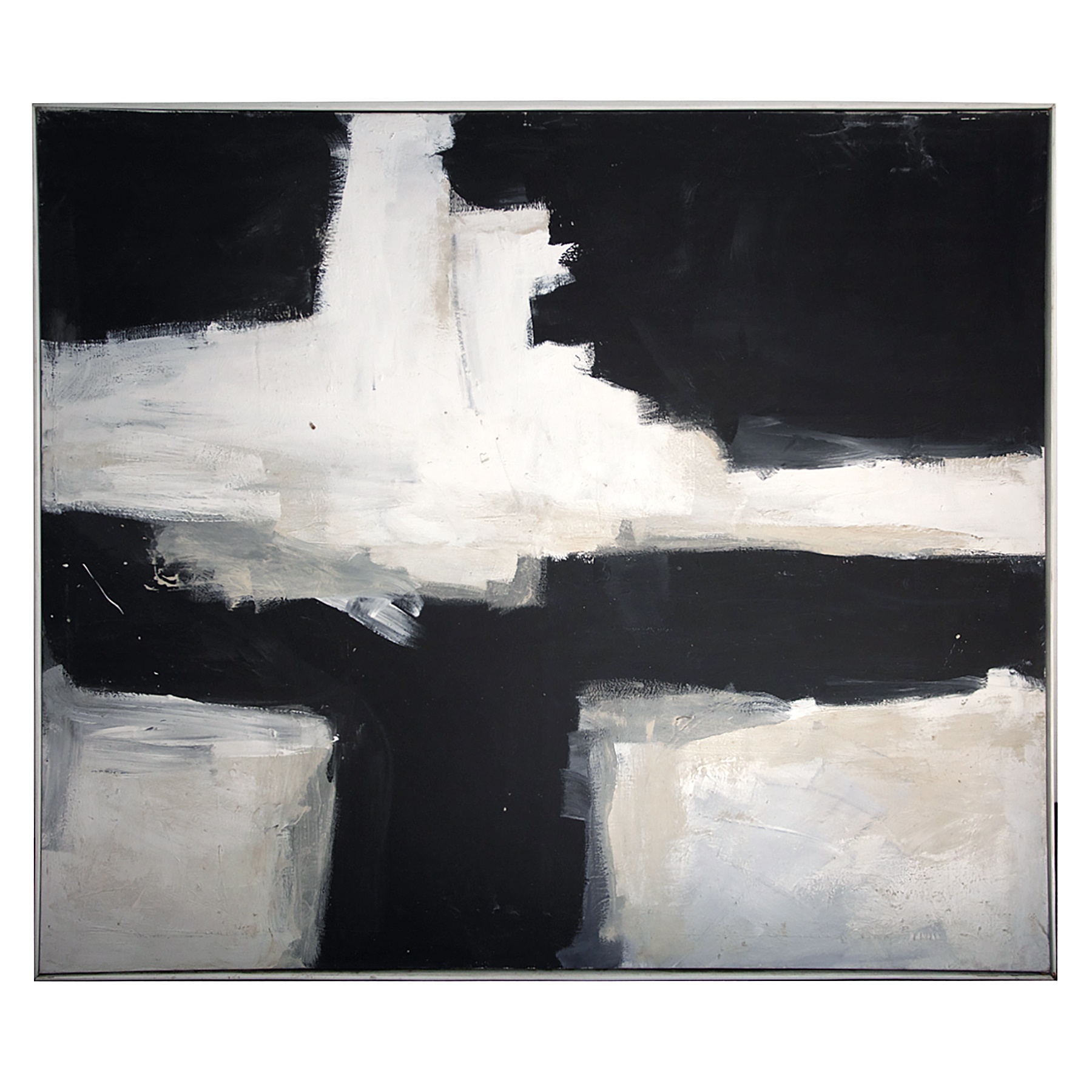 Abstract Black/White Painting by Godfrey~P77659351