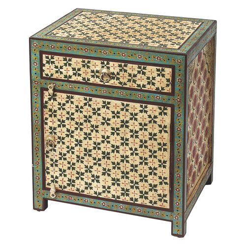 Colton Hand Painted Chest, Multicolor