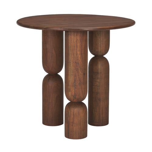 Sonia 32" Acacia Pedestal Foyer Table Sonia 32" Acacia Pedestal Foyer Table