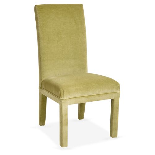 Monroe Side Chair, Wasabi Velvet~P77370617