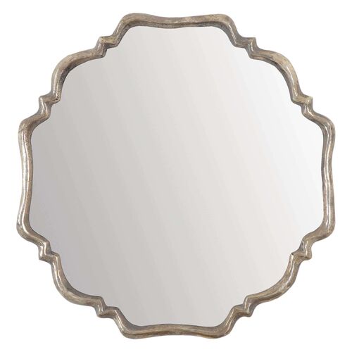 Cayla Wall Mirror, Oxidized Silver~P76737375