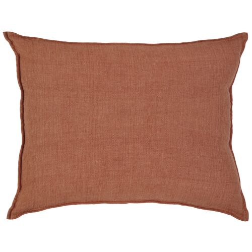 Montauk 28x36 Pillow, Terracotta Linen~P77501755