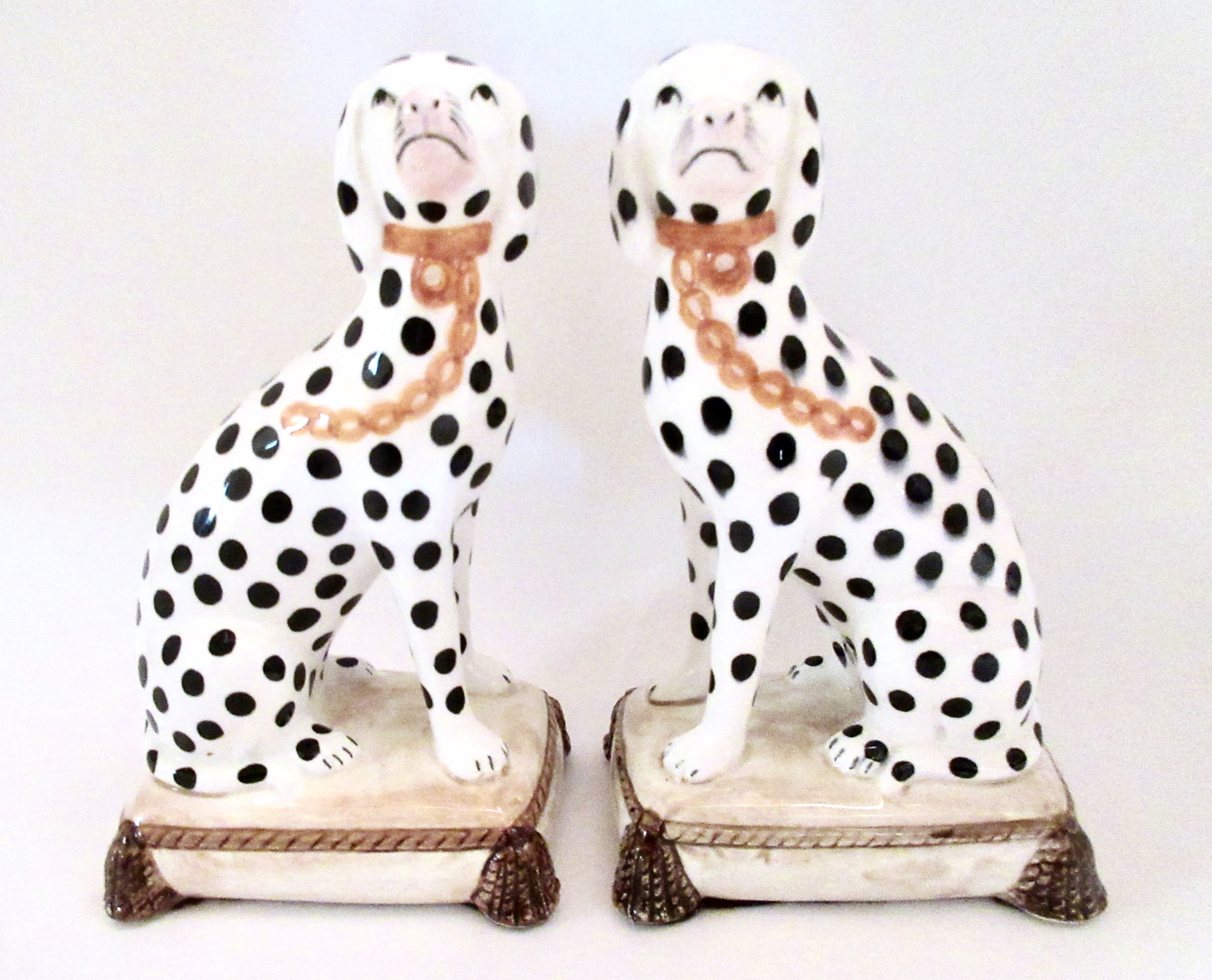 Staffordshire-Style Spotted Dog Bookends~P77686984