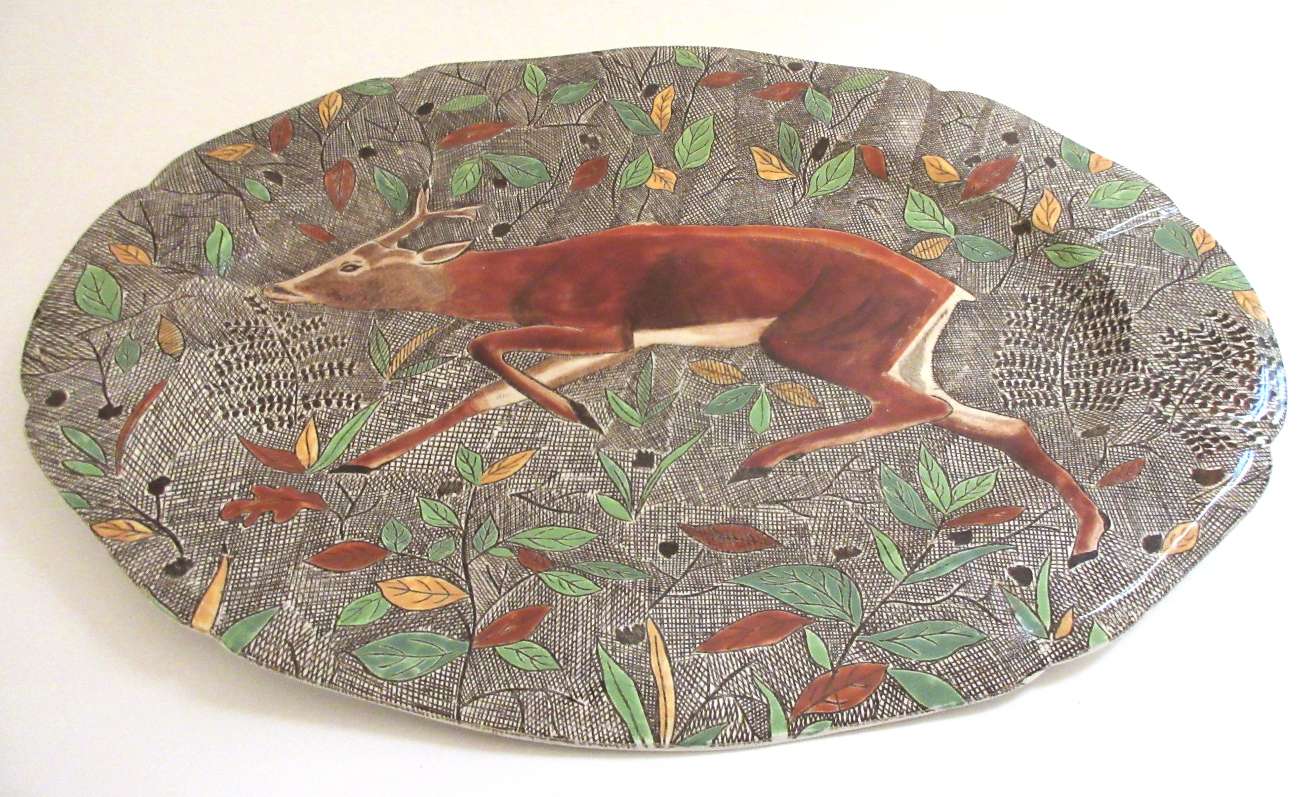 Gien French Faience Deer Platter~P77693297