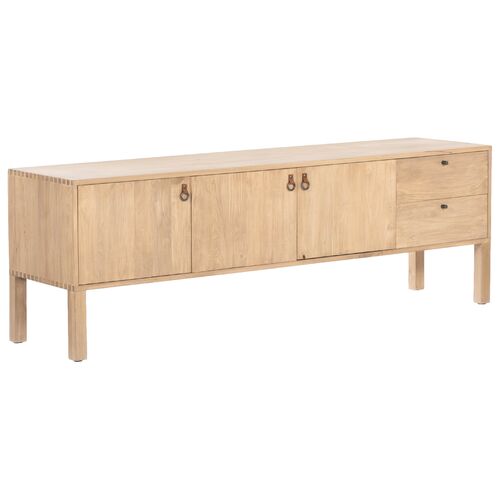 Braxton Media Console, Natural Dry-Washed Poplar~P77630243