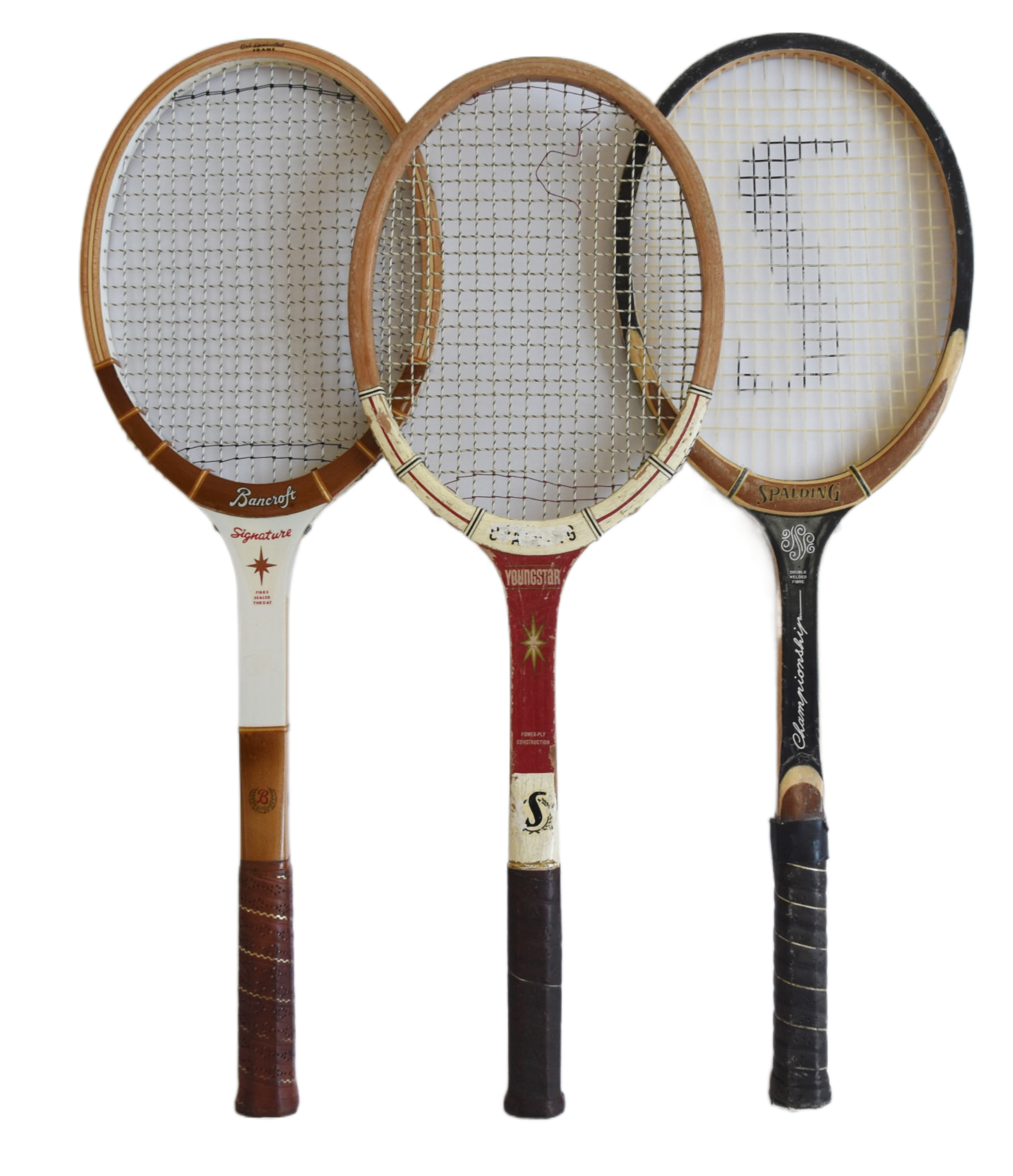 Vintage Decorative Tennis Racquets, S/3~P77672454