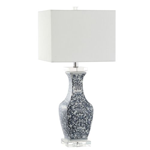 Amadea Ceramic Table Lamp, Blue/White Amadea Ceramic Table Lamp, Blue/White