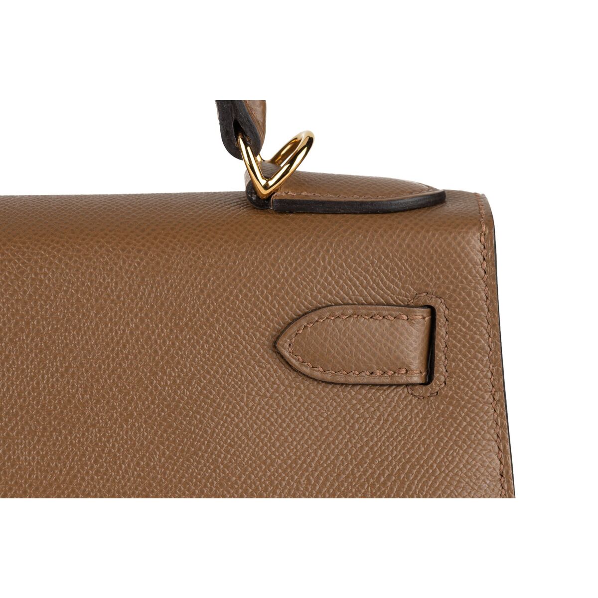 Hermes Kelly bag 32 Retourne Alezan Togo leather Gold hardware