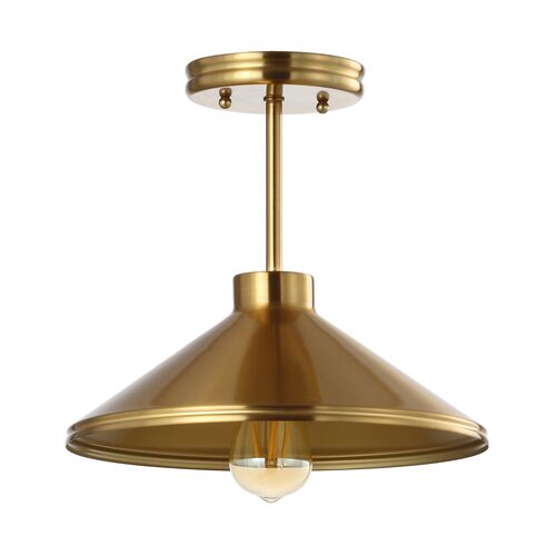 Ismira Brass Semi Flush Mount, Gold