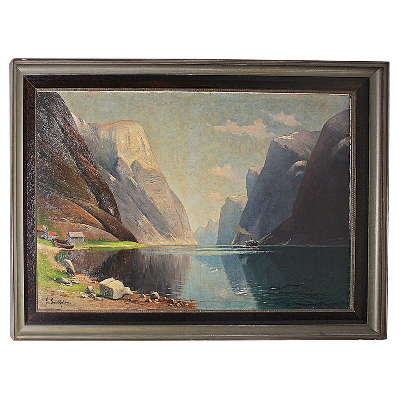 Norwegian Fjord Painting