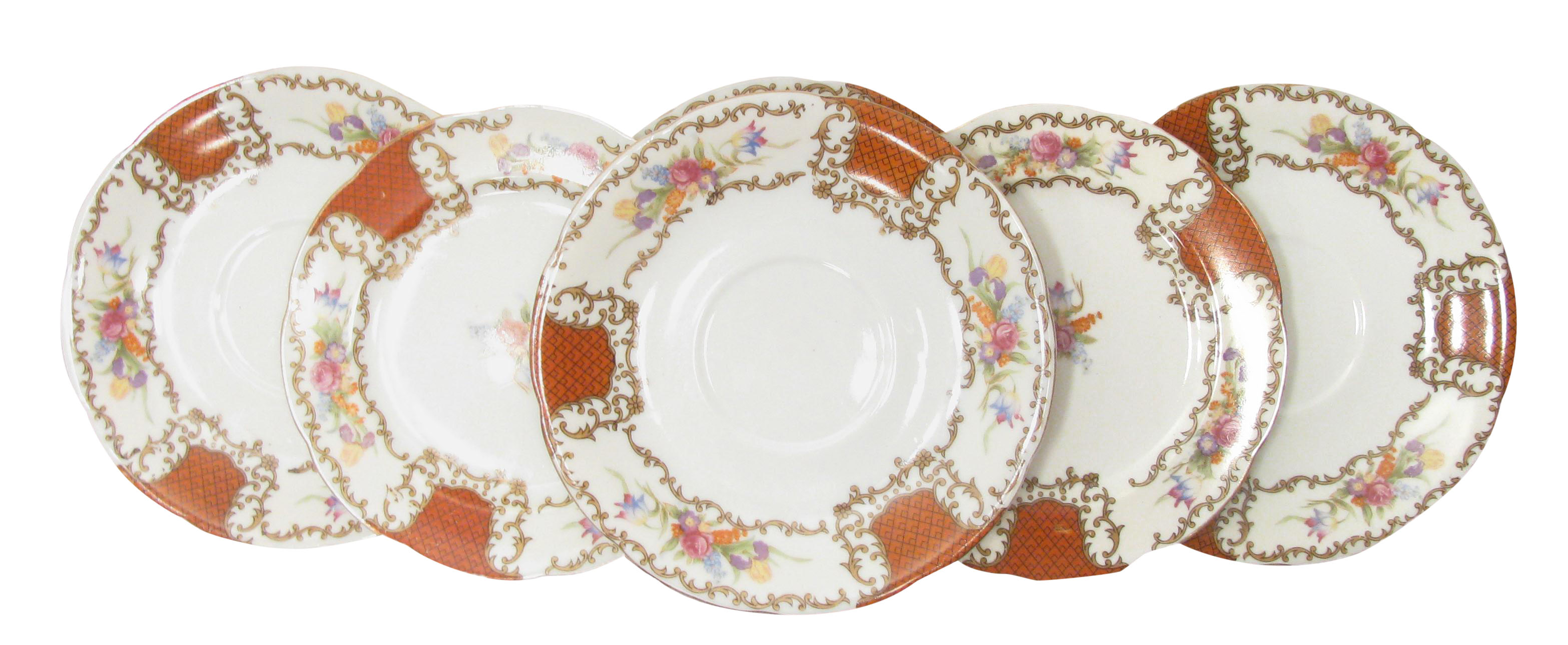 Floral Plate & Saucer Collection, S/6~P77677752