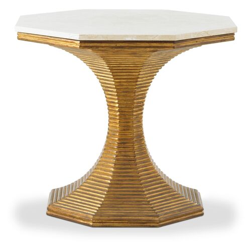 Hourglass Side Table, Gold~P77302289~P77302289