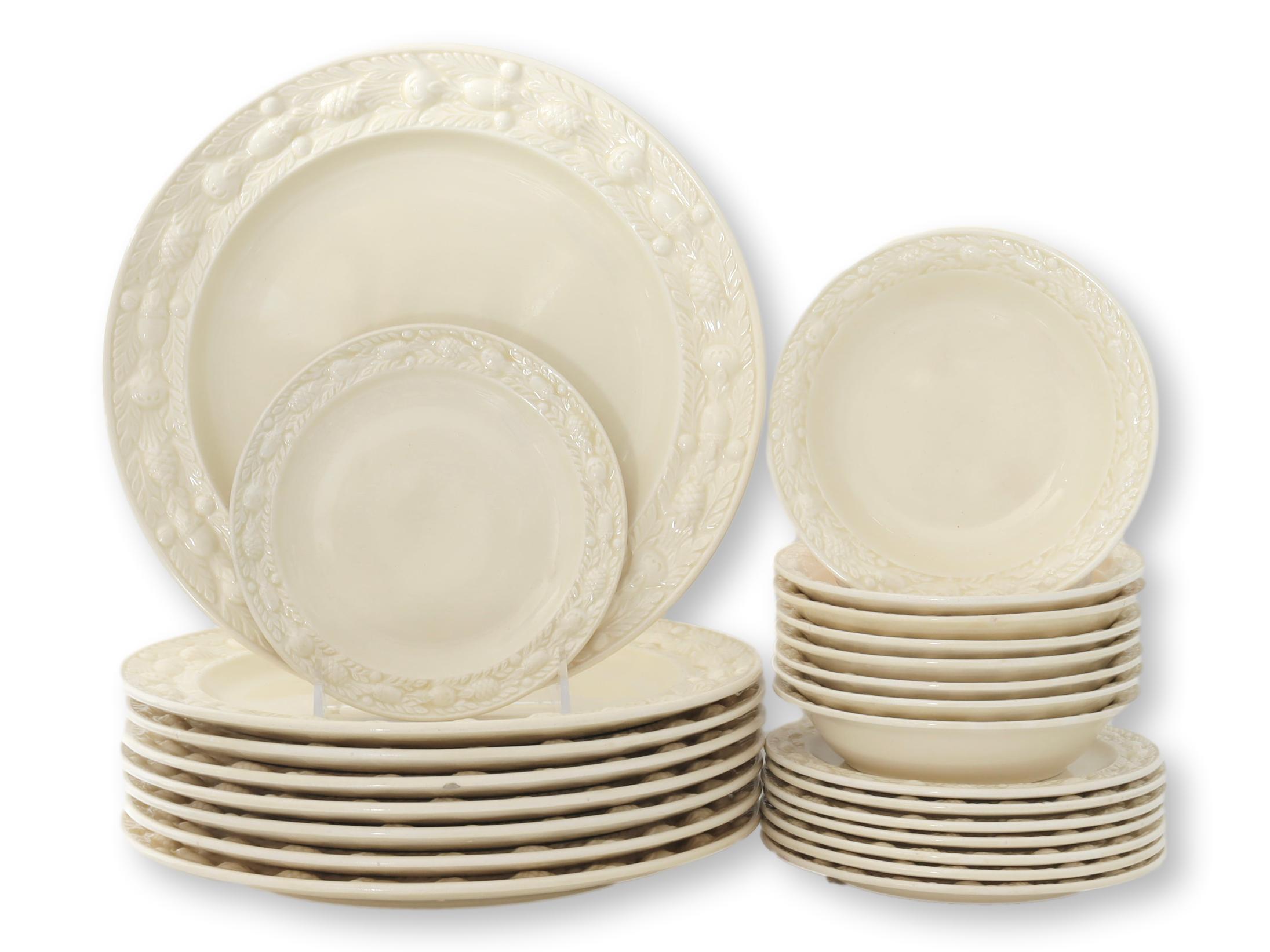 Adams Ivory Majolica Dinnerware, 32 pcs~P77673258