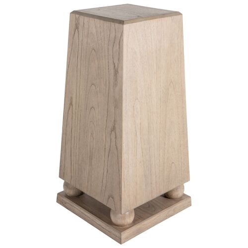 Chess Pedestal Table, Natural