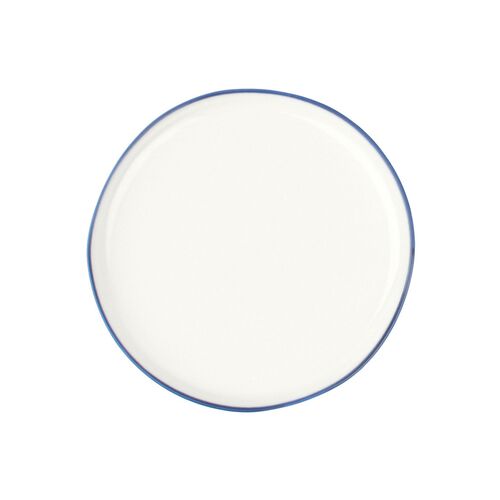 S/4 Abbesses Bread Plates, White/Blue~P68066871~P68066871