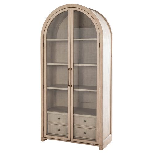 Elsa Tall Arched Cabinet, Blonde Natural~P111111685