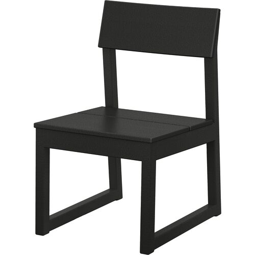 Bree Outdoor Dining Side Chair, Black~P77651097