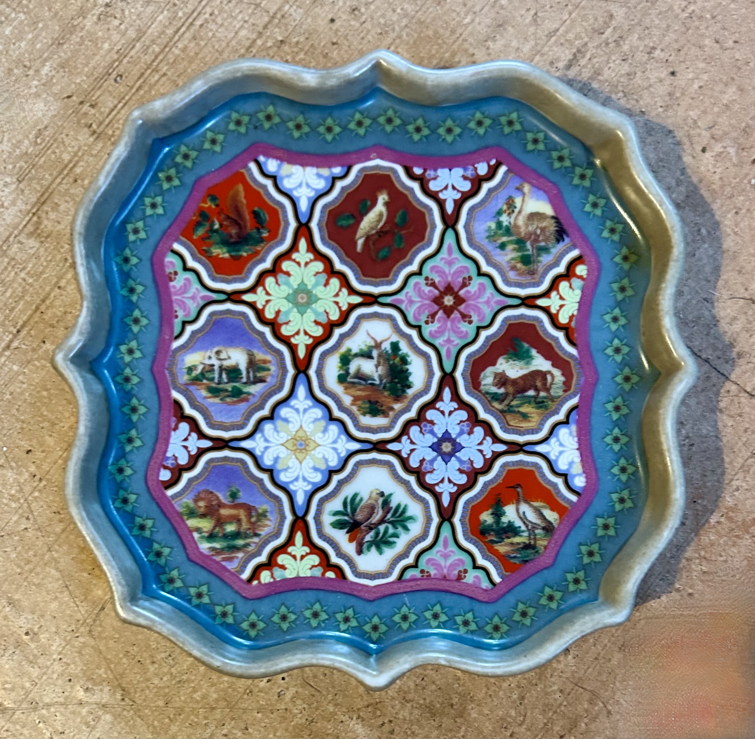 Porcelain Animals & Birds Tray Porcelain Animals & Birds Tray~P77759369