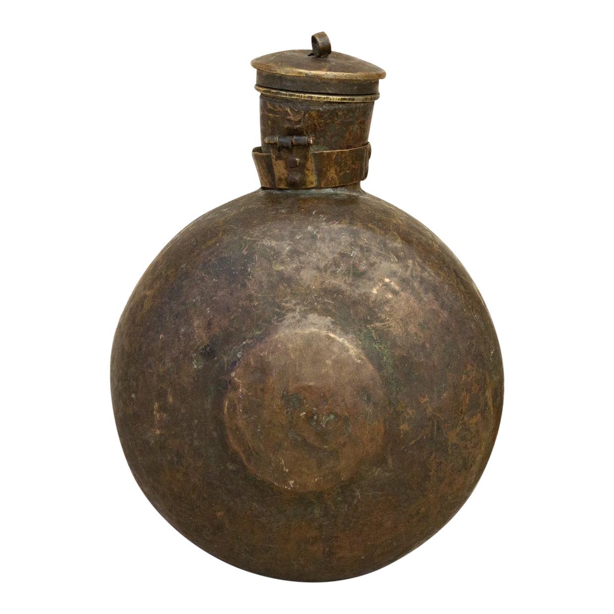 Antique Indian Sorali Brass Bottle~P77626943