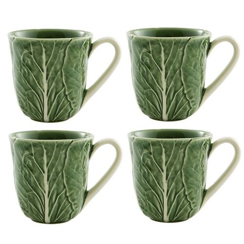 S/4 Cabbage Mugs, Green