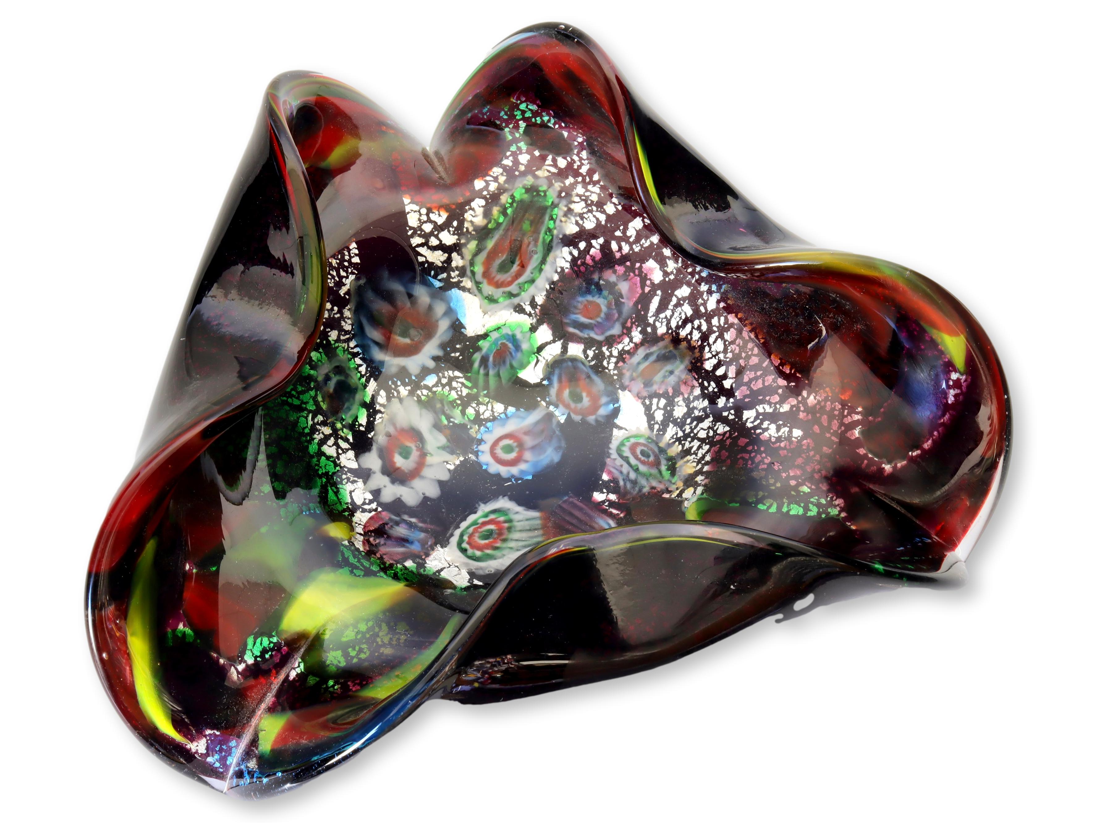 Black Italian Murano Glass Bowl~P77666766
