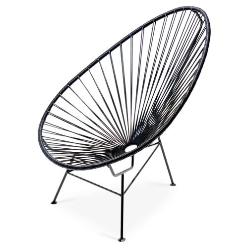 Acapulco Outdoor Lounge Chair, Black~P77284457