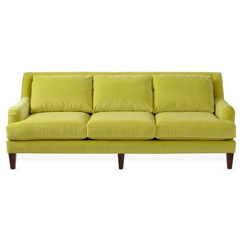Merrimack Sofa, Chartreuse Velvet~P77339537