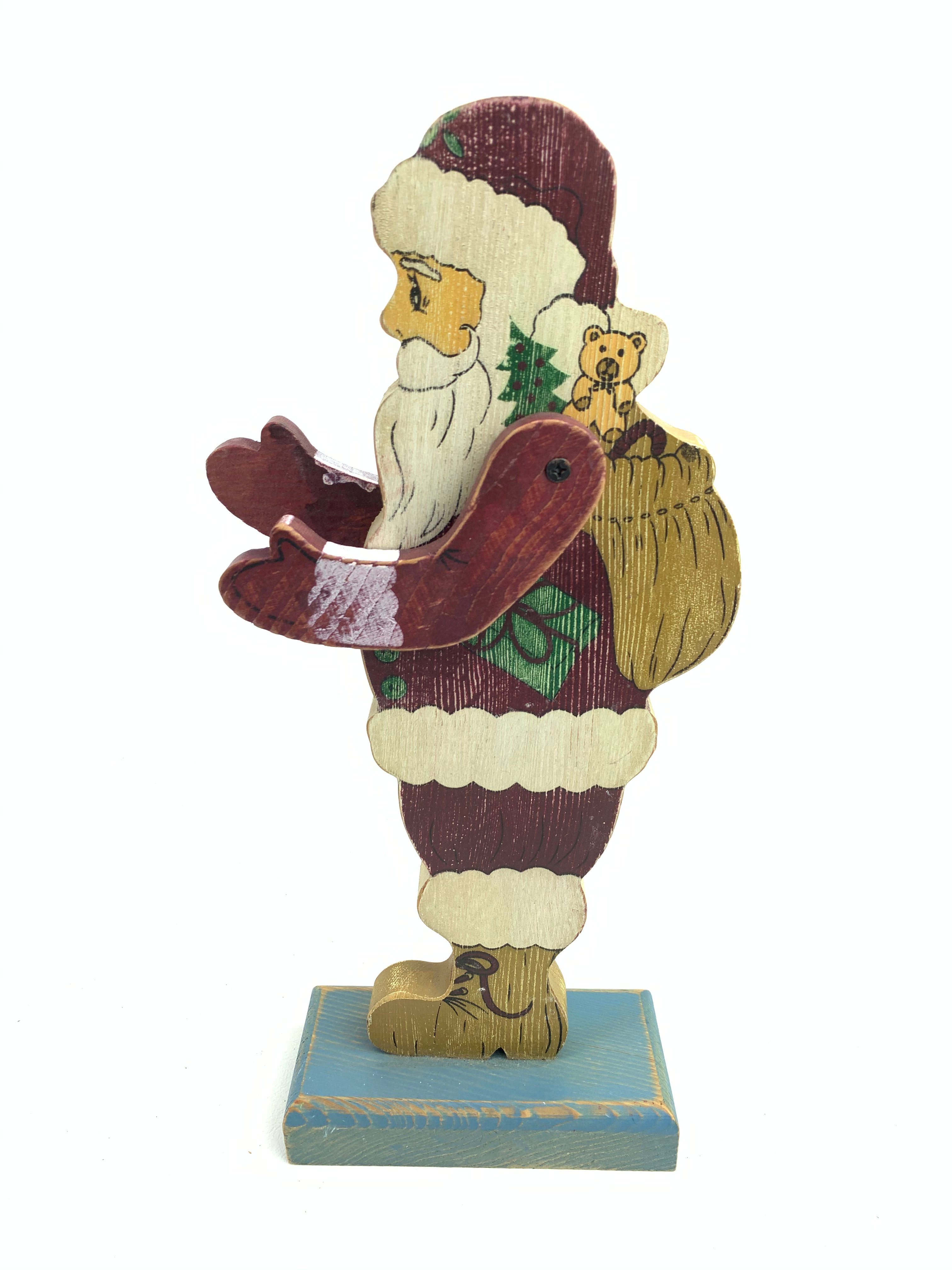 1980s Painted Articulated Santa~P77598705