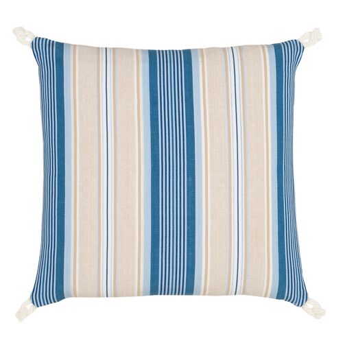 Marino Nautical Stripe Pillow, Blue/Natural Marino Nautical Stripe Pillow, Blue/Natural