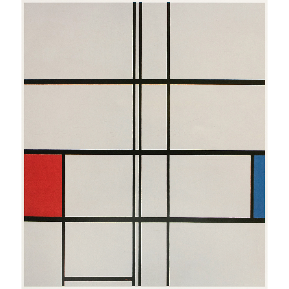 Mondrian, Composition with Red and Blue~P77662295