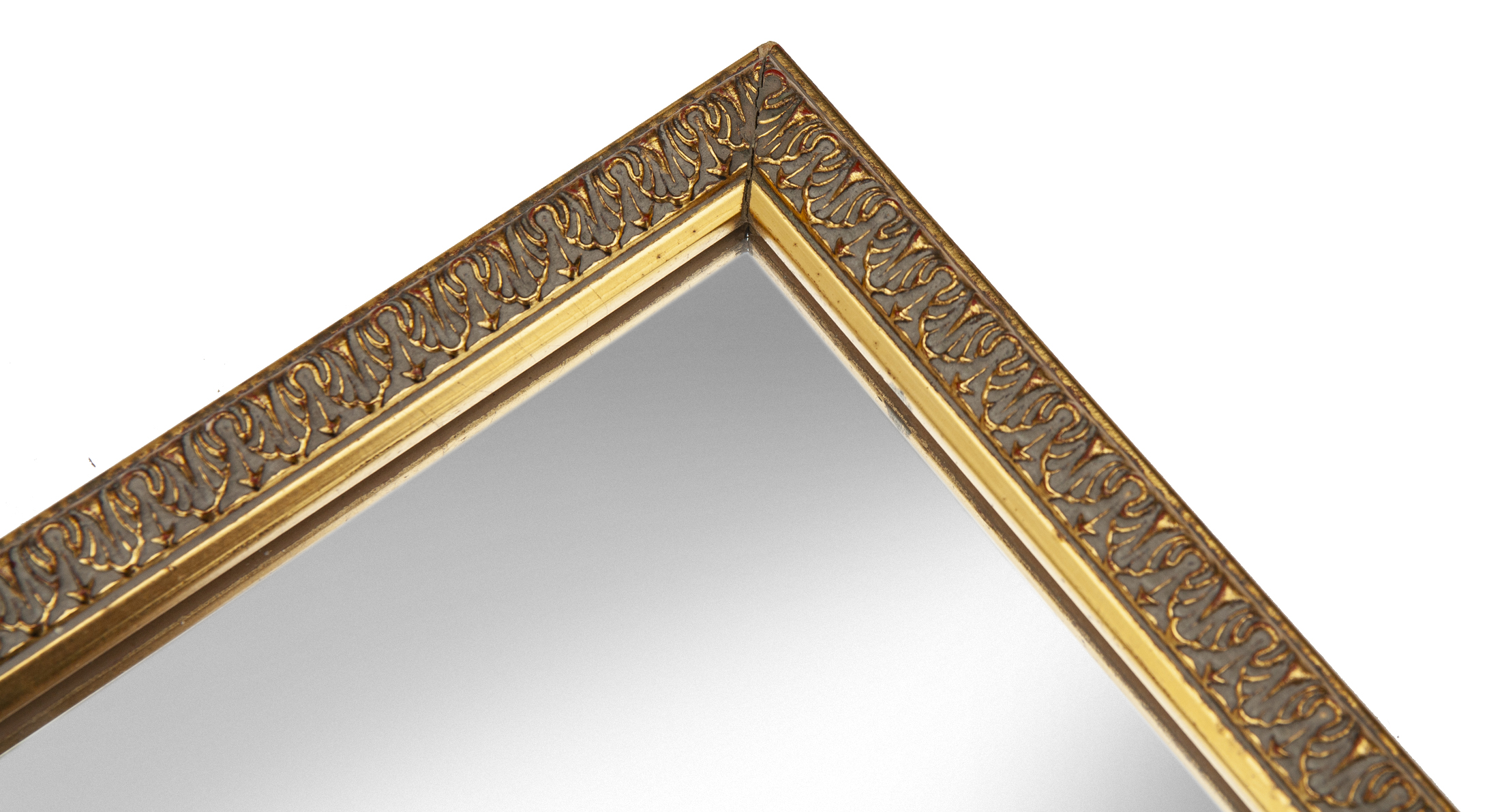 Square Gold Wall Mirror~P77679708