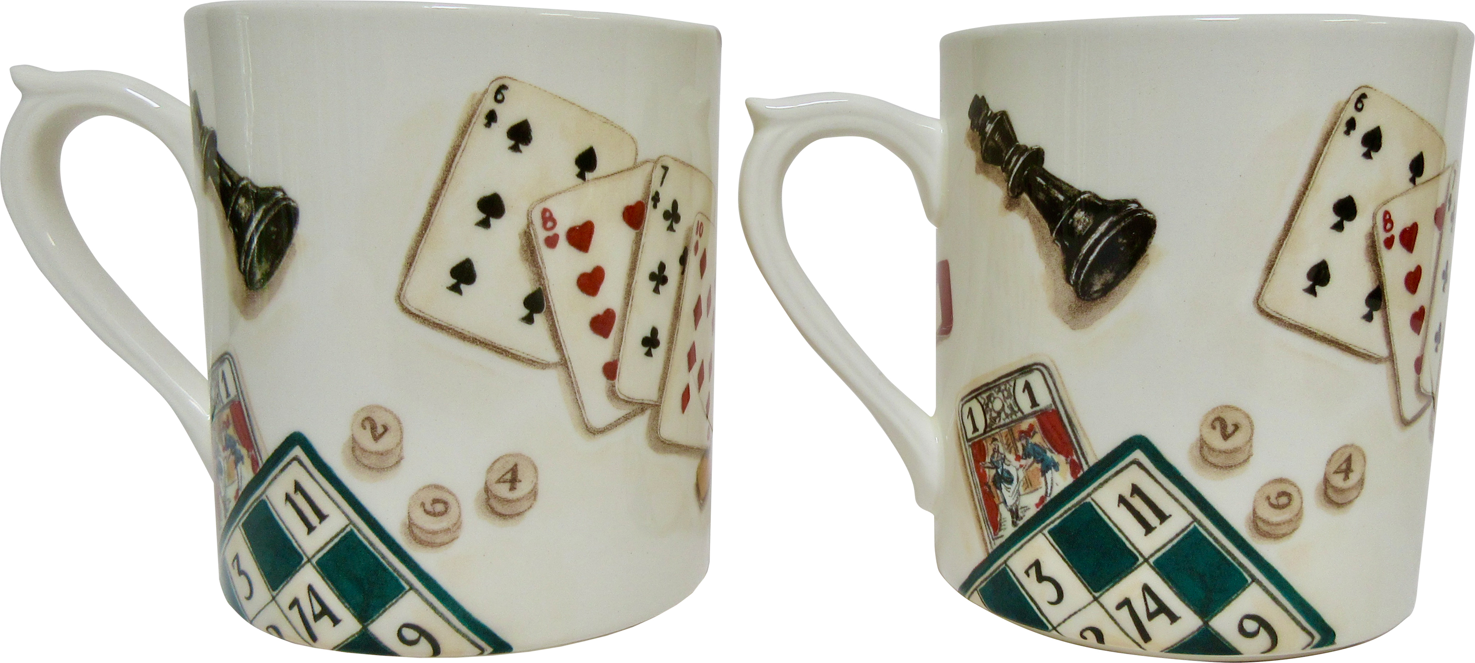 Gien French Games Mugs Pair~P77663800