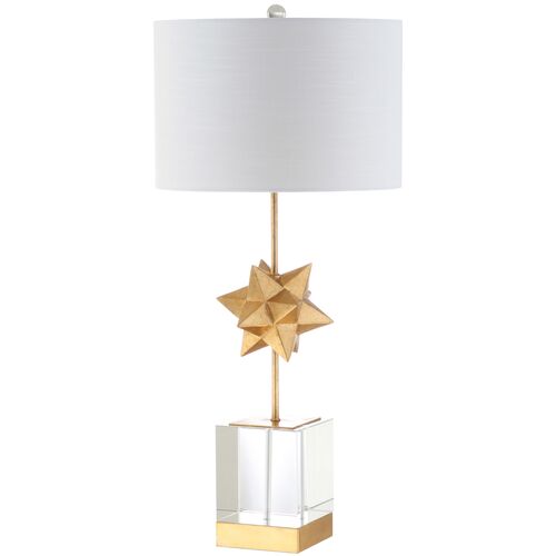 Persephone Starburst Table Lamp, Clear/Gold
