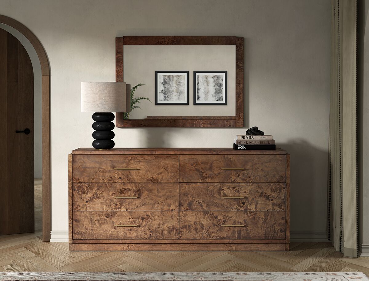 Jackson Burl 6-Drawer Dresser | One Kings Lane Jackson Burl 6-Drawer Dresser | One Kings Lane