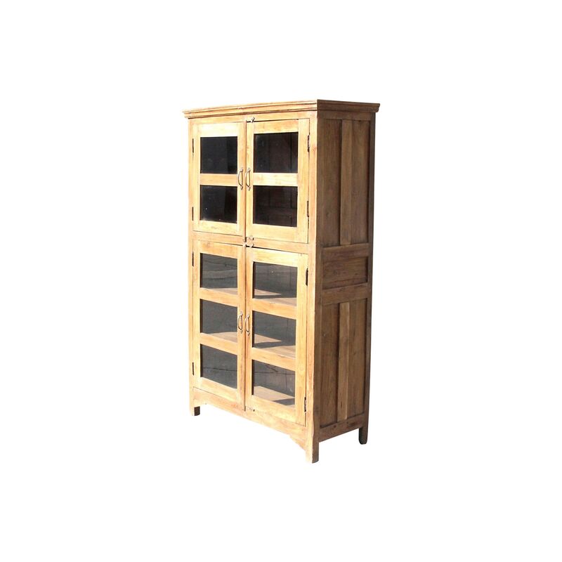 decor Teak Glass Colonial Bookcase One Kings Lane