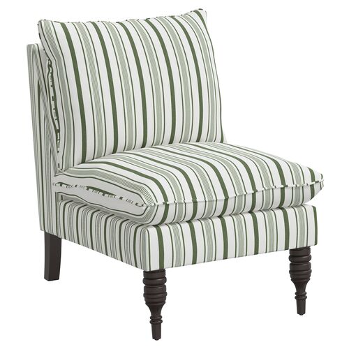 Daphne Slipper Chair, Luli Stripe~P77603628
