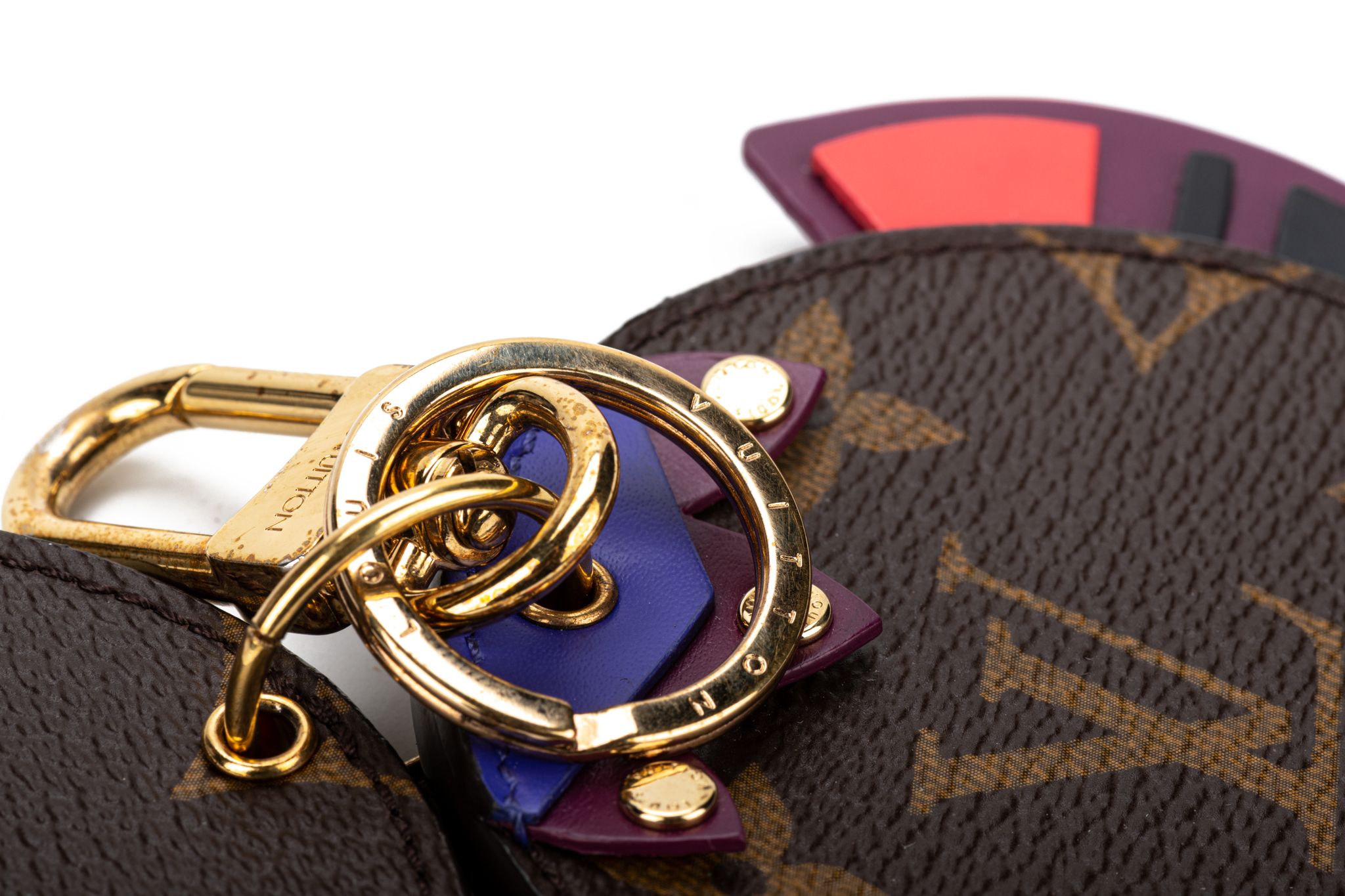 LOUIS VUITTON KEY HOLDER AND BAG CHARM VIVIENE HOLIDAY ANIMATION