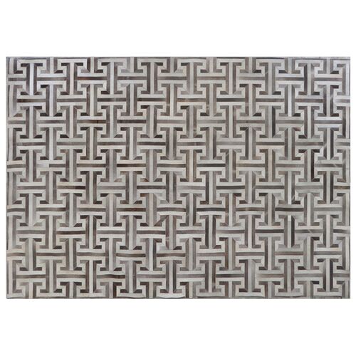 Edith Hide Rug, Gray