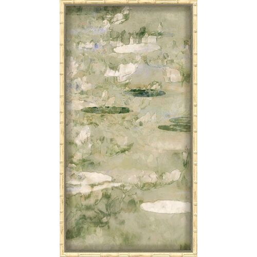 Lily Pond Reverie I 19" x 37" Framed Painting Lily Pond Reverie I 19" x 37" Framed Painting